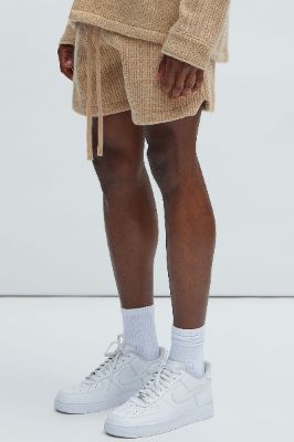 Otis Warm Up Shorts - Tan sold by Fashion Nova