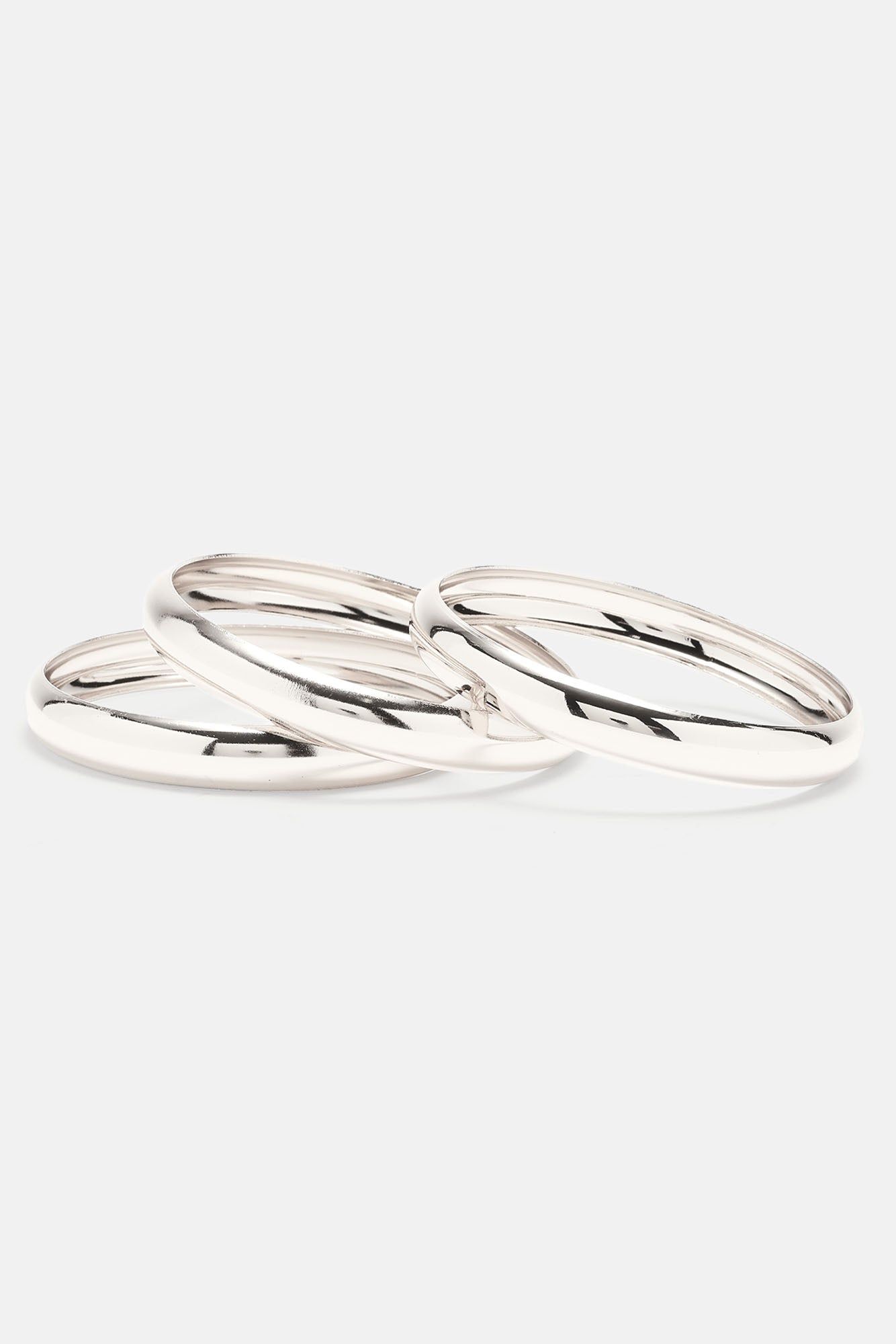 Rare Find 3 Piece Bangle Set - Silver sold by Fashion Nova product image thumbnail 3