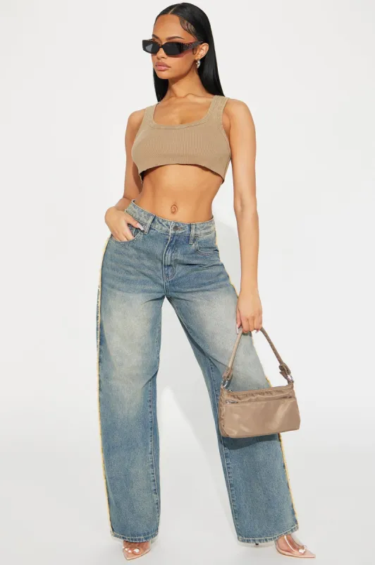 Said With Love Straight Leg Jeans - Vintage Wash sold by Fashion Nova