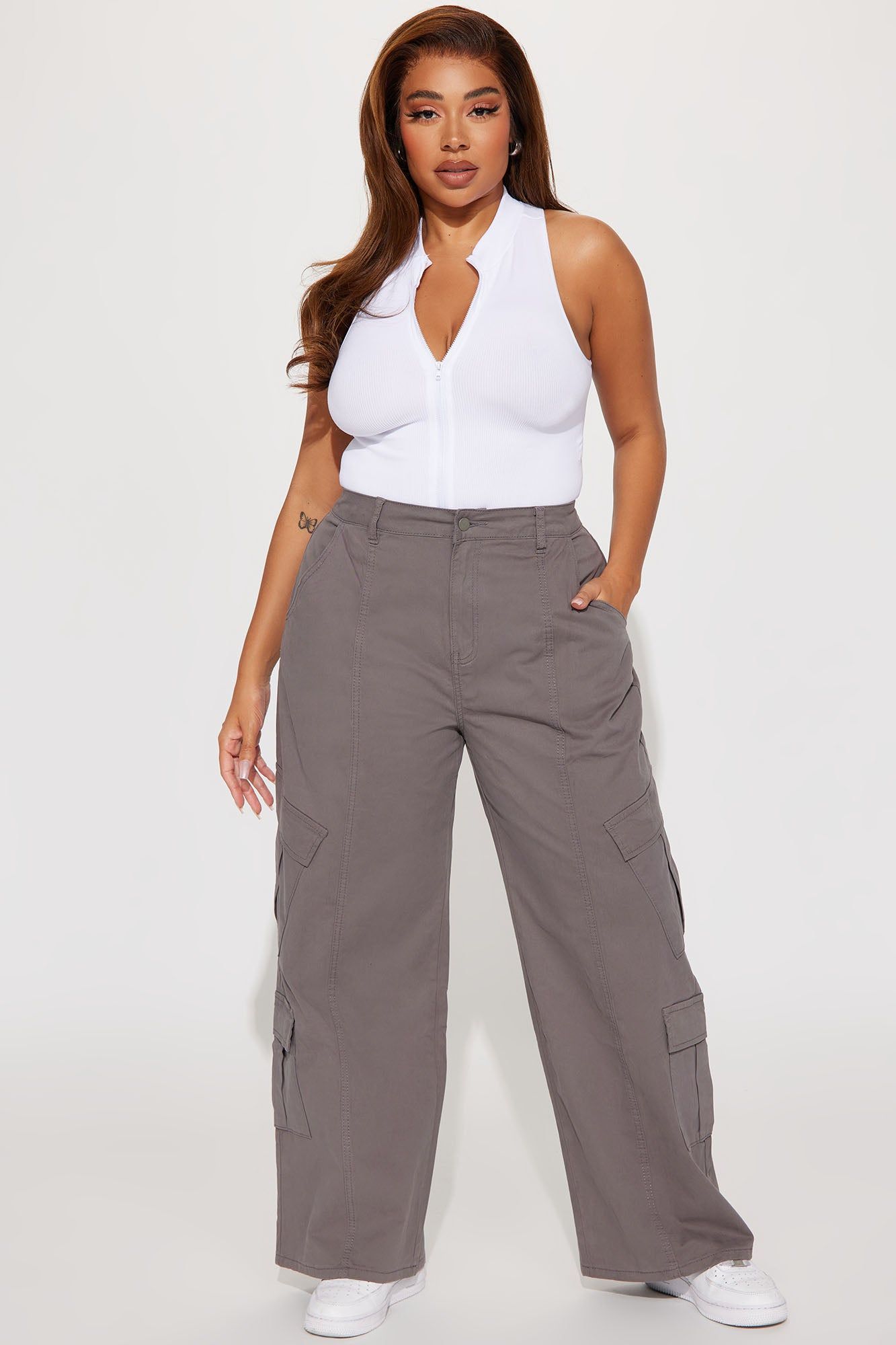 Danni Cargo Pant - Grey sold by Fashion Nova product image thumbnail 4