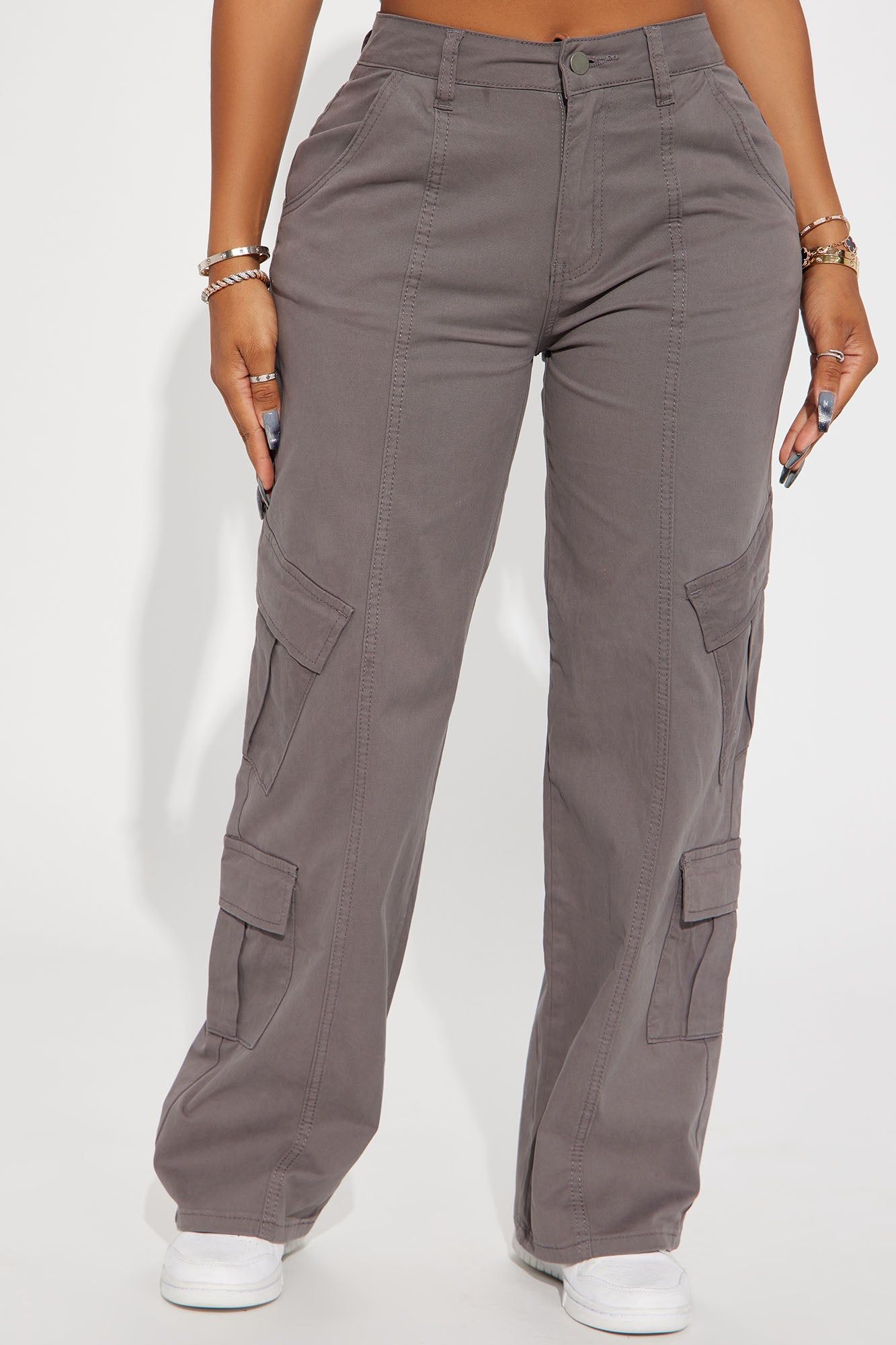 Danni Cargo Pant - Grey sold by Fashion Nova product image thumbnail 2