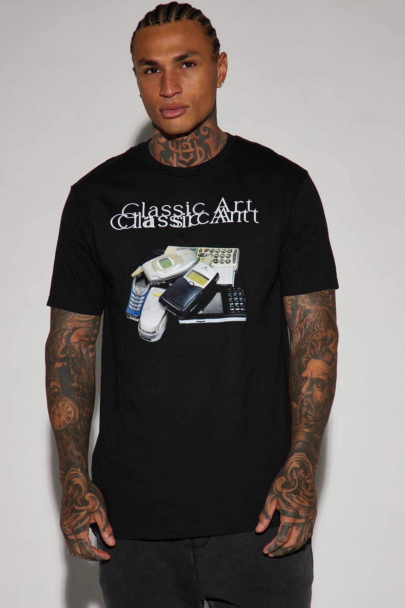 Classic Art Short Sleeve Tee - Black sold by Fashion Nova