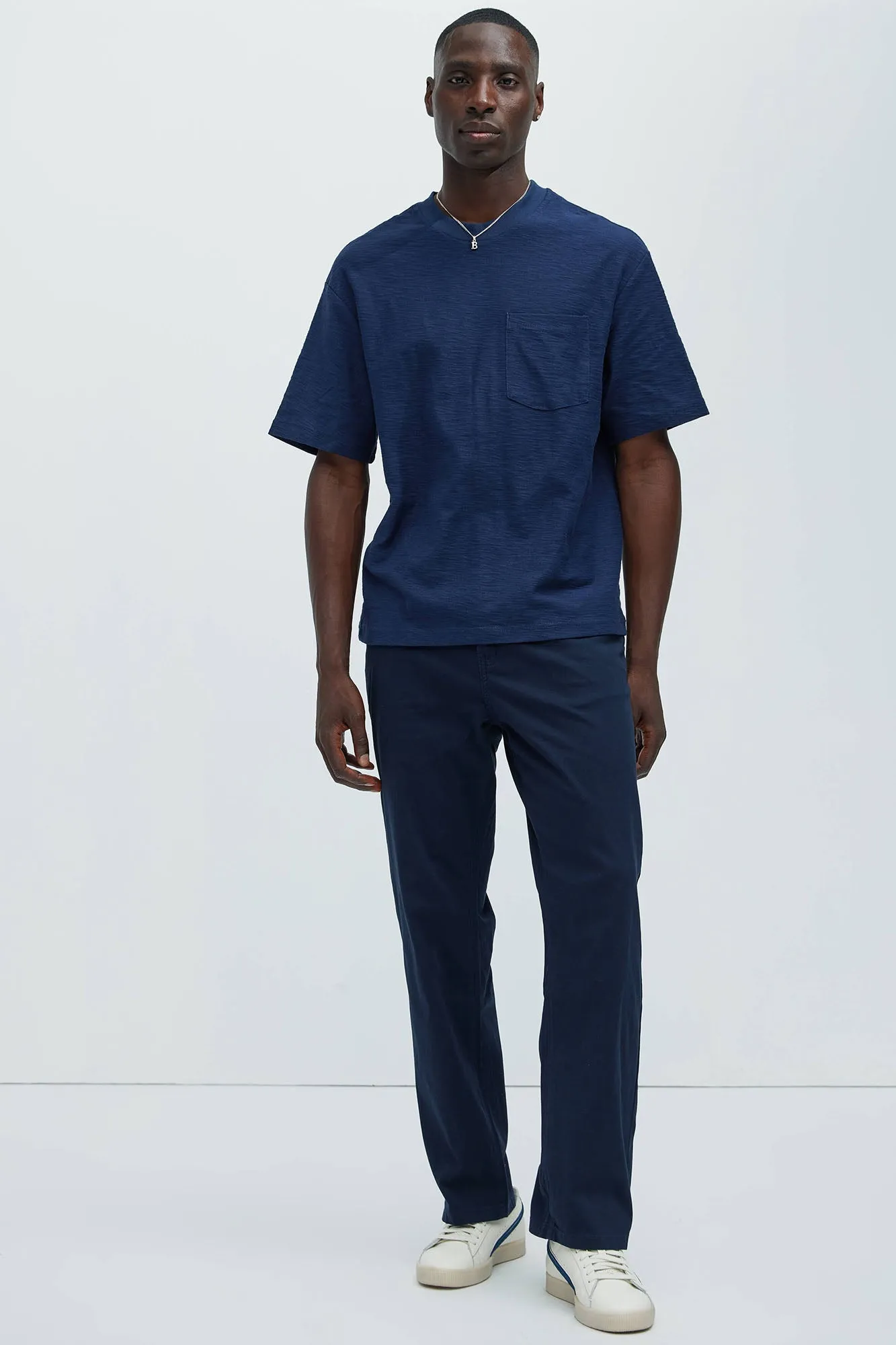 Asher Slub Texture Pocket Tee - Navy sold by Fashion Nova product image thumbnail 2