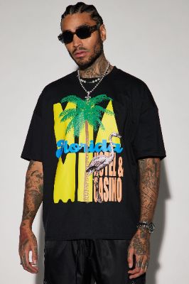 Vacation Money Oversized Short Sleeve Tee - Black sold by Fashion Nova
