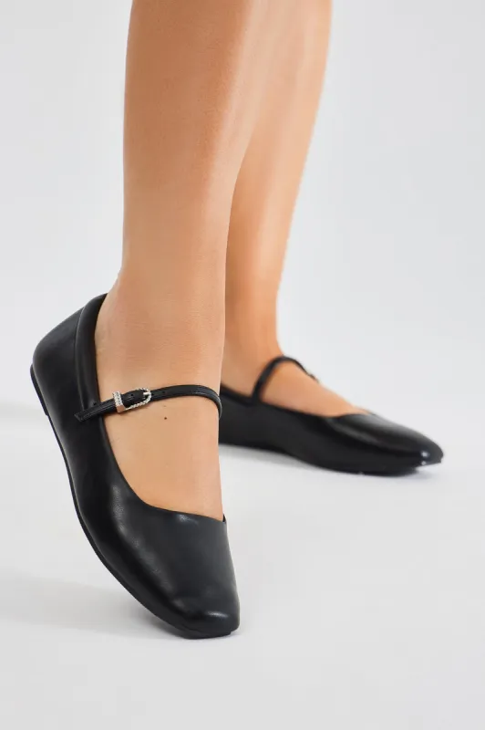 Faded Love Flats - Black sold by Fashion Nova