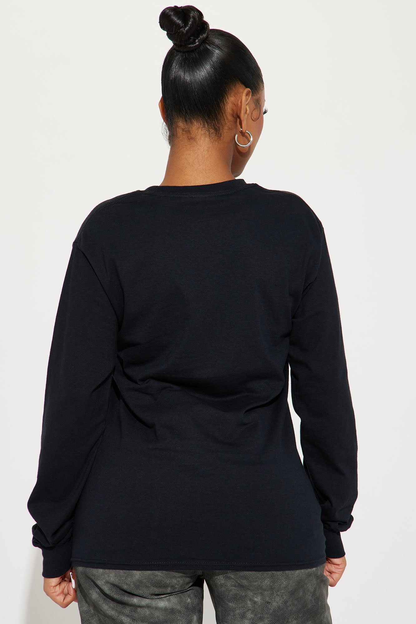 On The West Side Long Sleeve Tshirt - Black sold by Fashion Nova product image thumbnail 4
