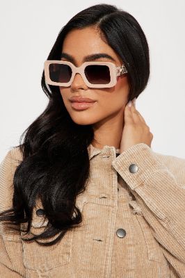 That Girl Sunglasses - Nude sold by Fashion Nova