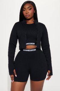Nova Sport Effortless Seamless Active Jacket - Black sold by Fashion Nova