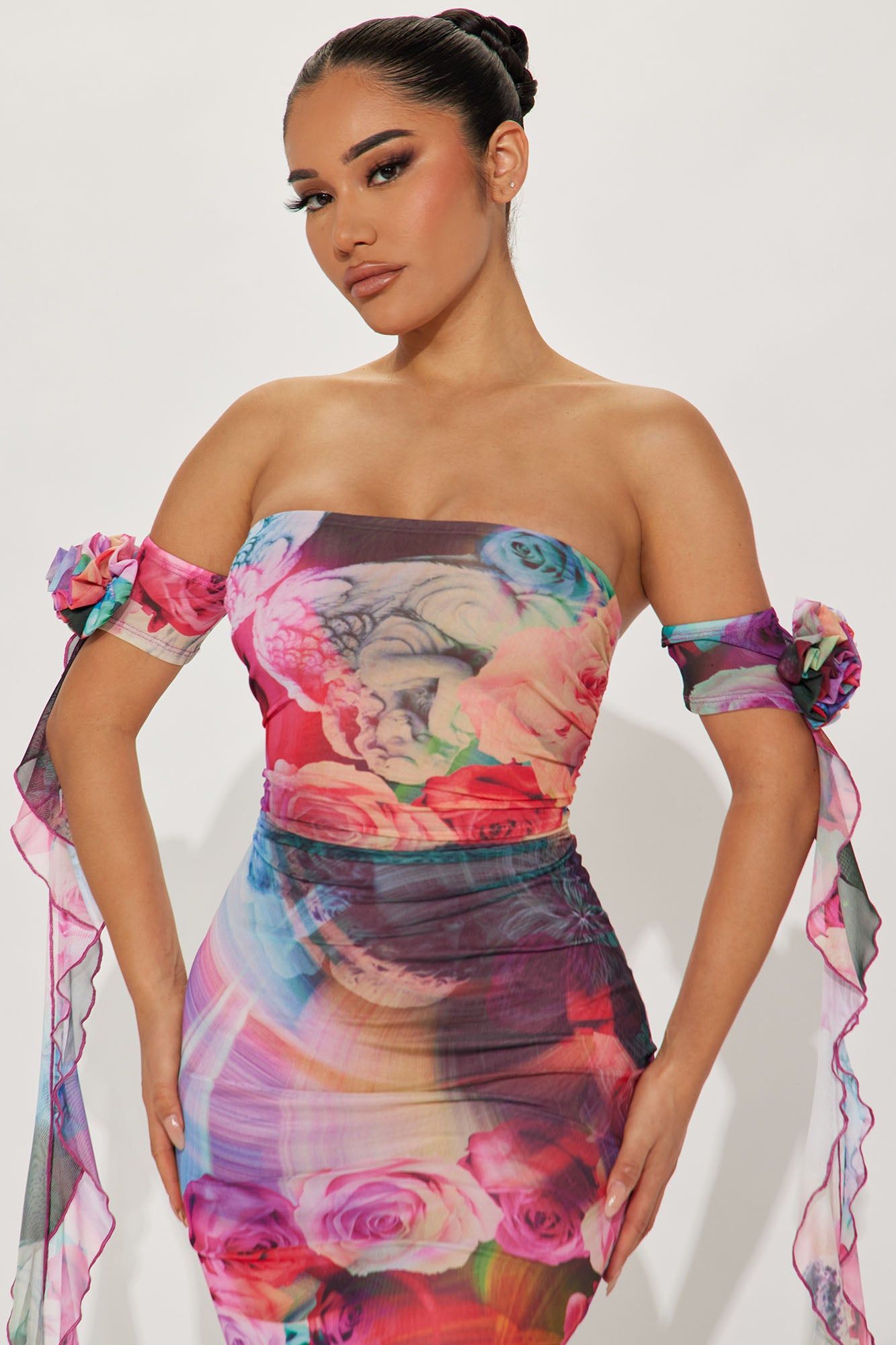 Timeless Crush Mesh Midi Dress - Pink sold by Fashion Nova product image thumbnail 2