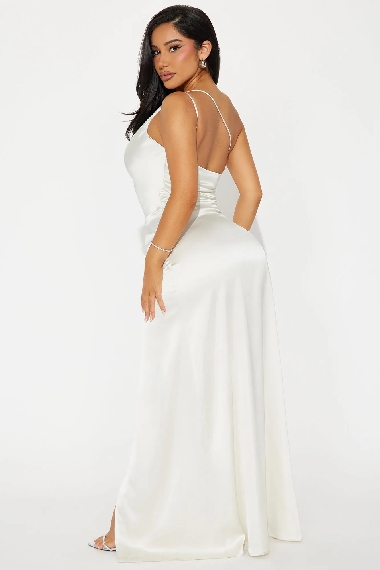 Angelic Aura Satin Gown - Ivory sold by Fashion Nova product image thumbnail 3