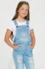 Mini In Town Denim Overalls - Light Wash sold by Fashion Nova