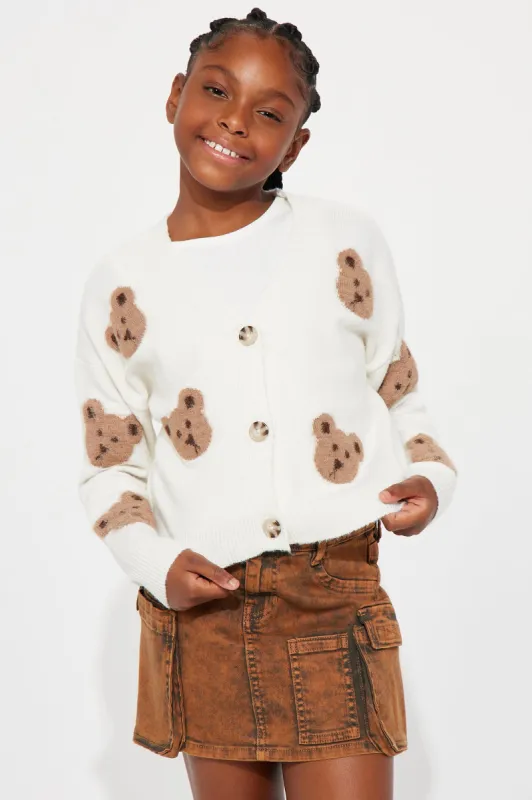 Mini Teddy Girl Cardigan - Brown sold by Fashion Nova