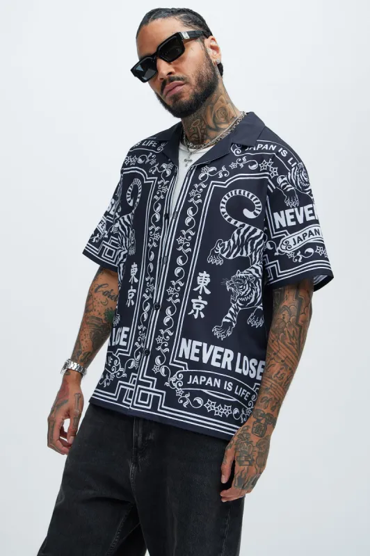 Never Lose Shirt - Black/White sold by Fashion Nova