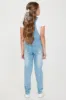Mini In Town Denim Overalls - Light Wash sold by Fashion Nova