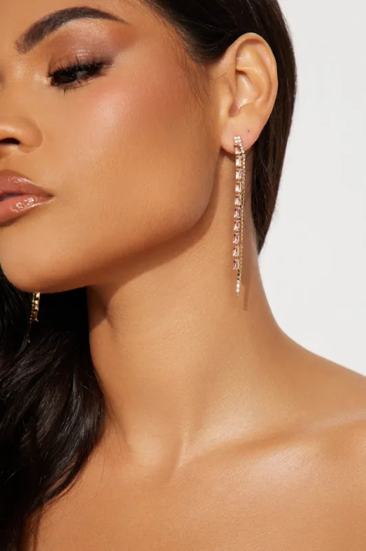 Date Night Downtown Earrings - Pink made by Fashion Nova