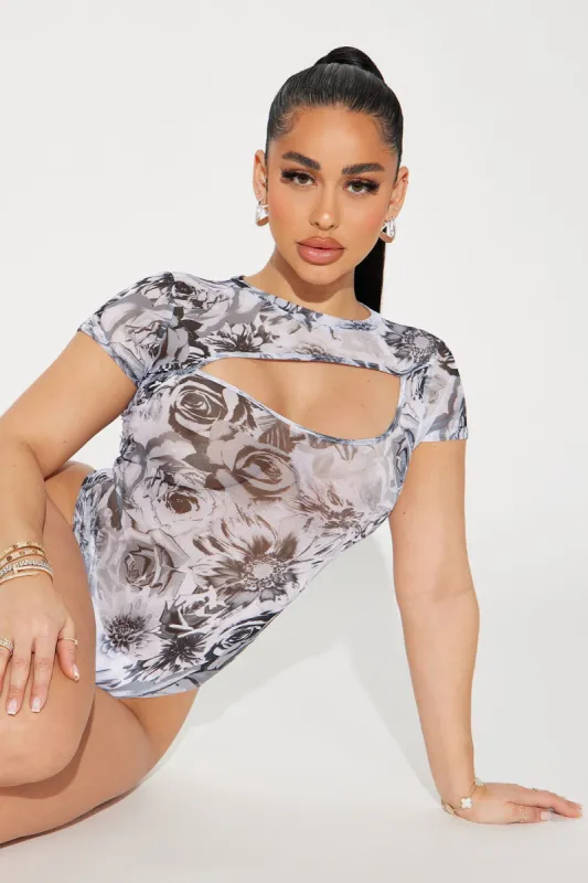 Lilith Mesh Bodysuit - Black/combo sold by Fashion Nova