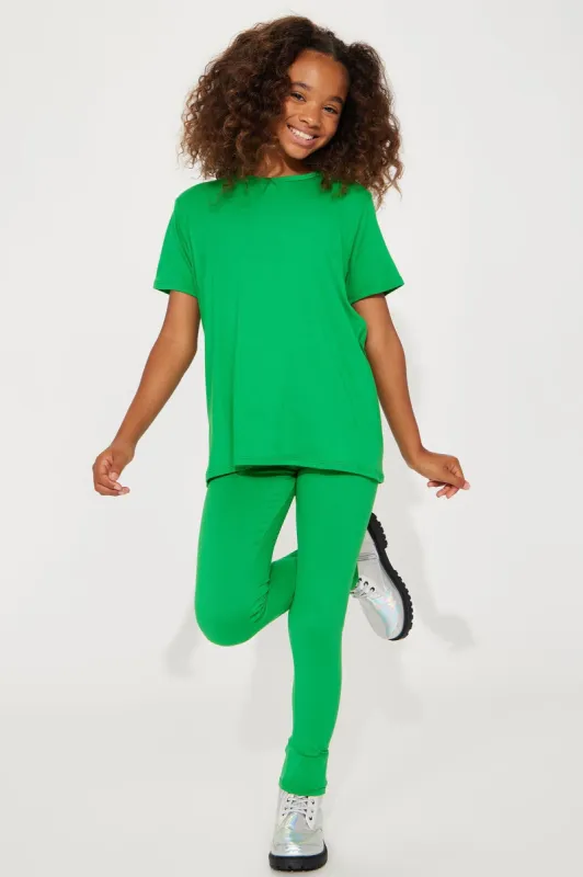 Mini Weekend Vibes II Legging Set - Green sold by Fashion Nova