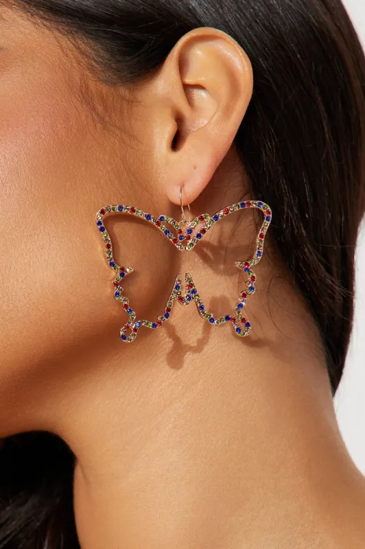 Natures Bestie Earrings - Gold/combo sold by Fashion Nova