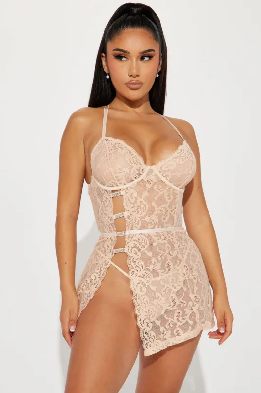 Your Girl Lace Babydoll - White sold by Fashion Nova