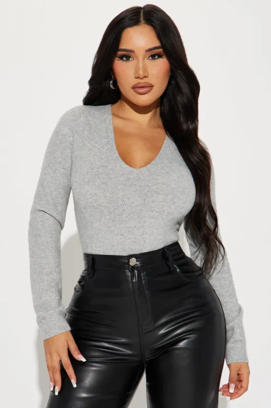 Alexia Sweater - Grey sold by Fashion Nova