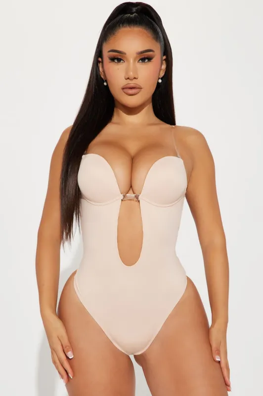 Show It Off Sculpting Shapewear Invisible Bodysuit - Nude sold by Fashion Nova