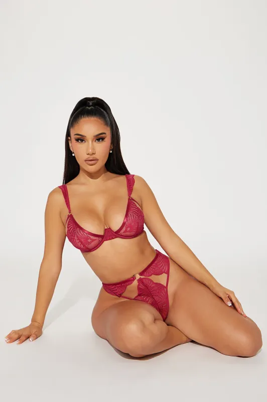 Favorite Ex Lace 2 Piece Set - Magenta sold by Fashion Nova
