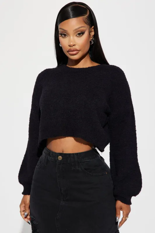 Cozy Nights In Sweater - Black sold by Fashion Nova