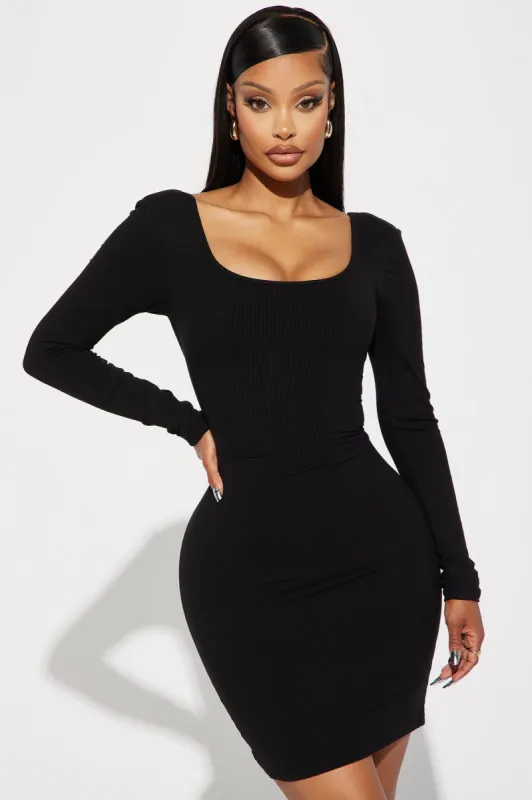 Ariana Shapewear Midi Dress - Black sold by Fashion Nova
