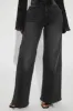 Time Well Spent Stretch Wide Leg Jeans - Black Wash sold by Fashion Nova
