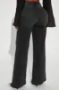 Time Well Spent Stretch Wide Leg Jeans - Black Wash sold by Fashion Nova