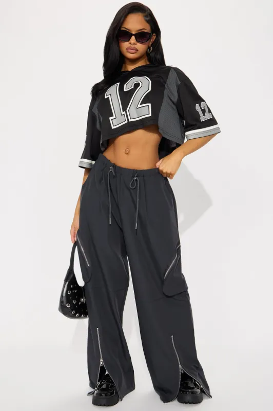 Araminta Cargo Pant - Charcoal sold by Fashion Nova