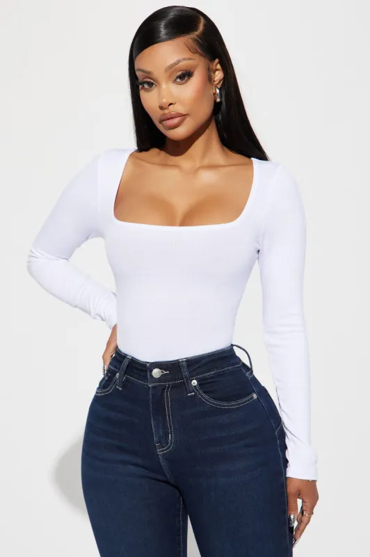Issa Ribbed Top - White sold by Fashion Nova