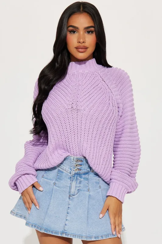 Harlem Sweater - Lavender sold by Fashion Nova