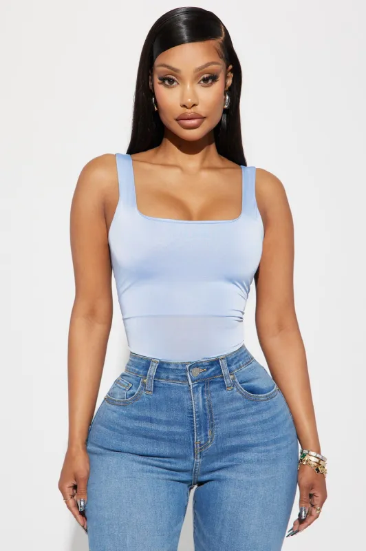 Kiara Double Lined Tank Top - Blue sold by Fashion Nova