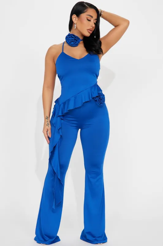 Watch You Go Pant Set - Royal made by Fashion Nova