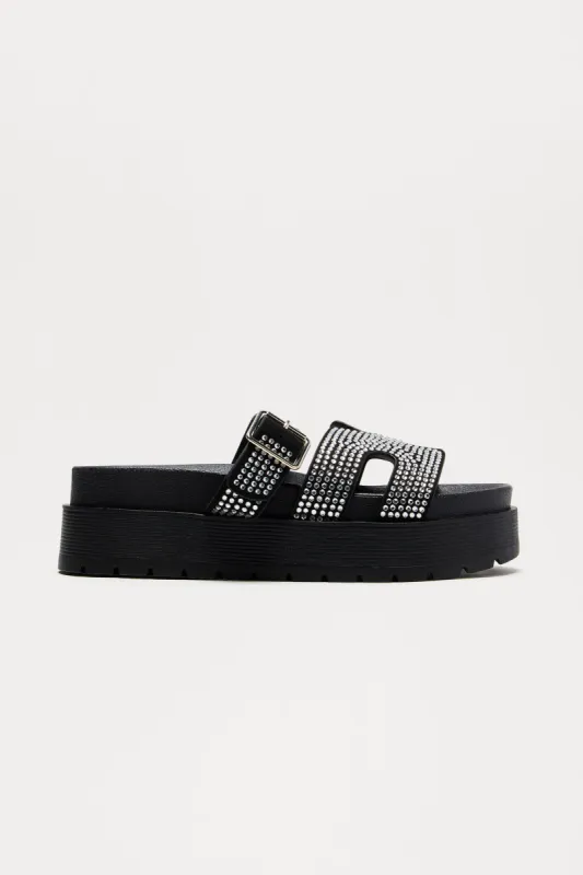 Debby Casual Slides - Silver sold by Fashion Nova