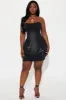Big Energy Denim Mini Dress - Black Wash sold by Fashion Nova