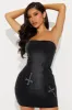 Big Energy Denim Mini Dress - Black Wash sold by Fashion Nova