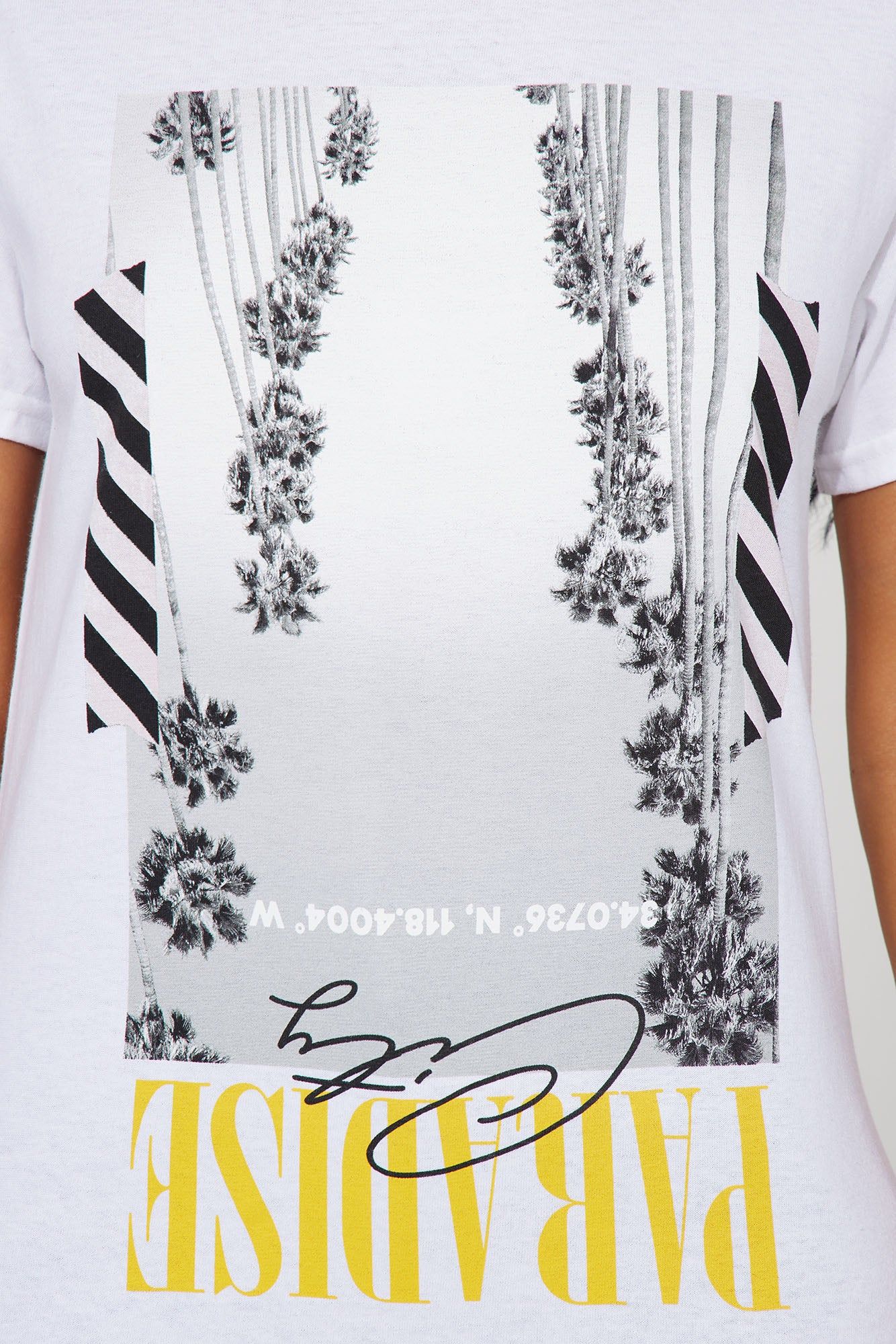 Paradise City Graphic Tee - White sold by Fashion Nova product image thumbnail 3