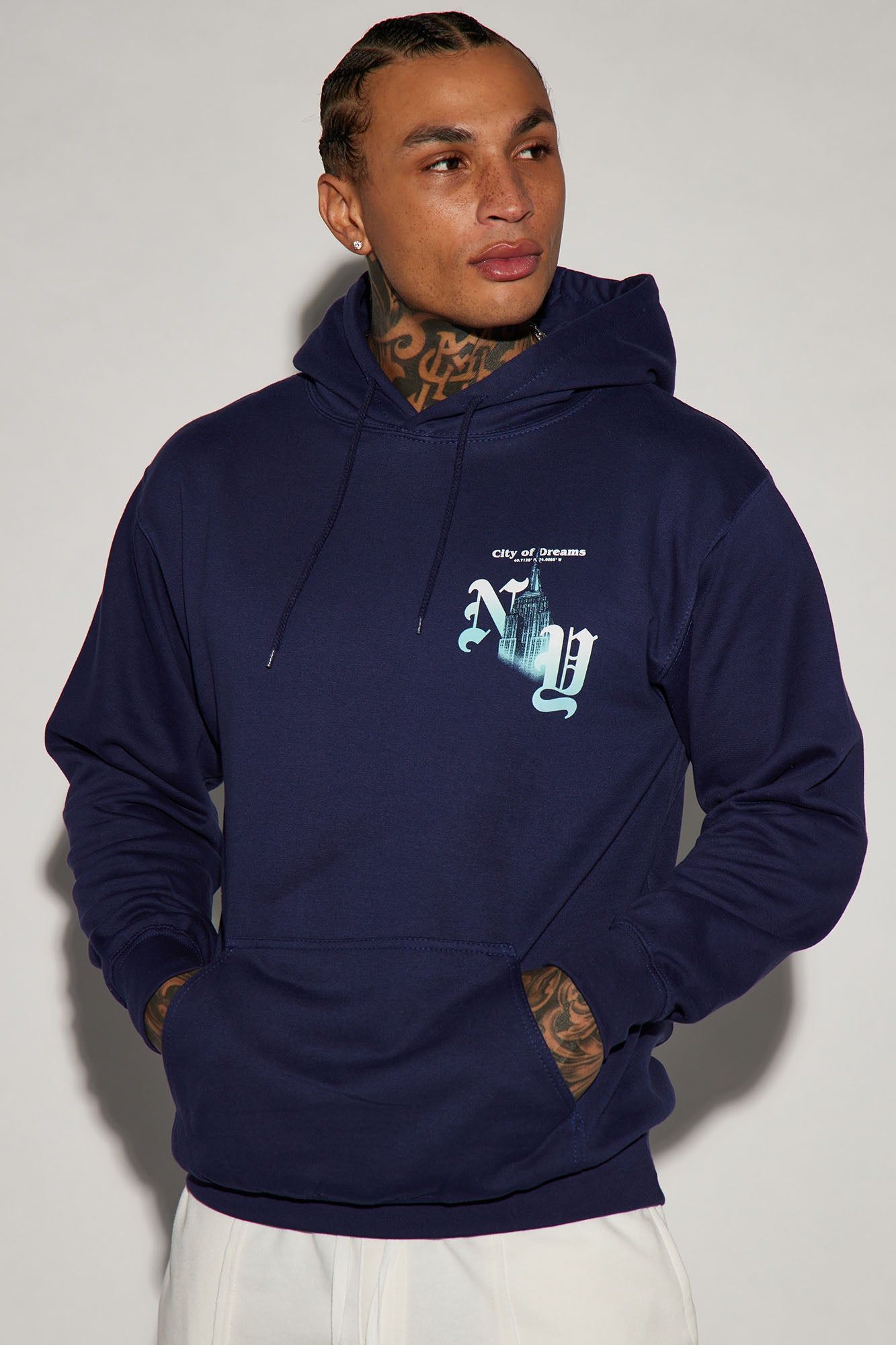 New York City Of Dreams Hoodie - Navy sold by Fashion Nova