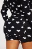 All My Heart Long Sleeve PJ Romper Onesie - Black/White sold by Fashion Nova