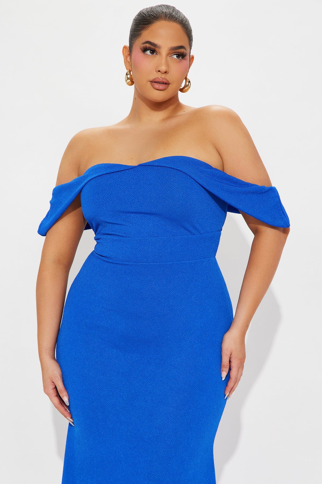 Eleganza Off Shoulder Gown - Royal sold by Fashion Nova product image thumbnail 5