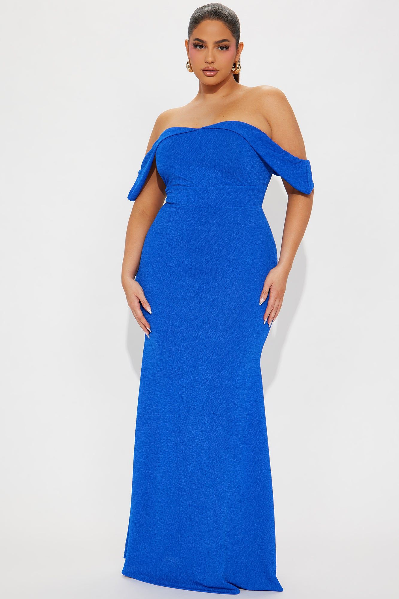 Eleganza Off Shoulder Gown - Royal sold by Fashion Nova product image thumbnail 4