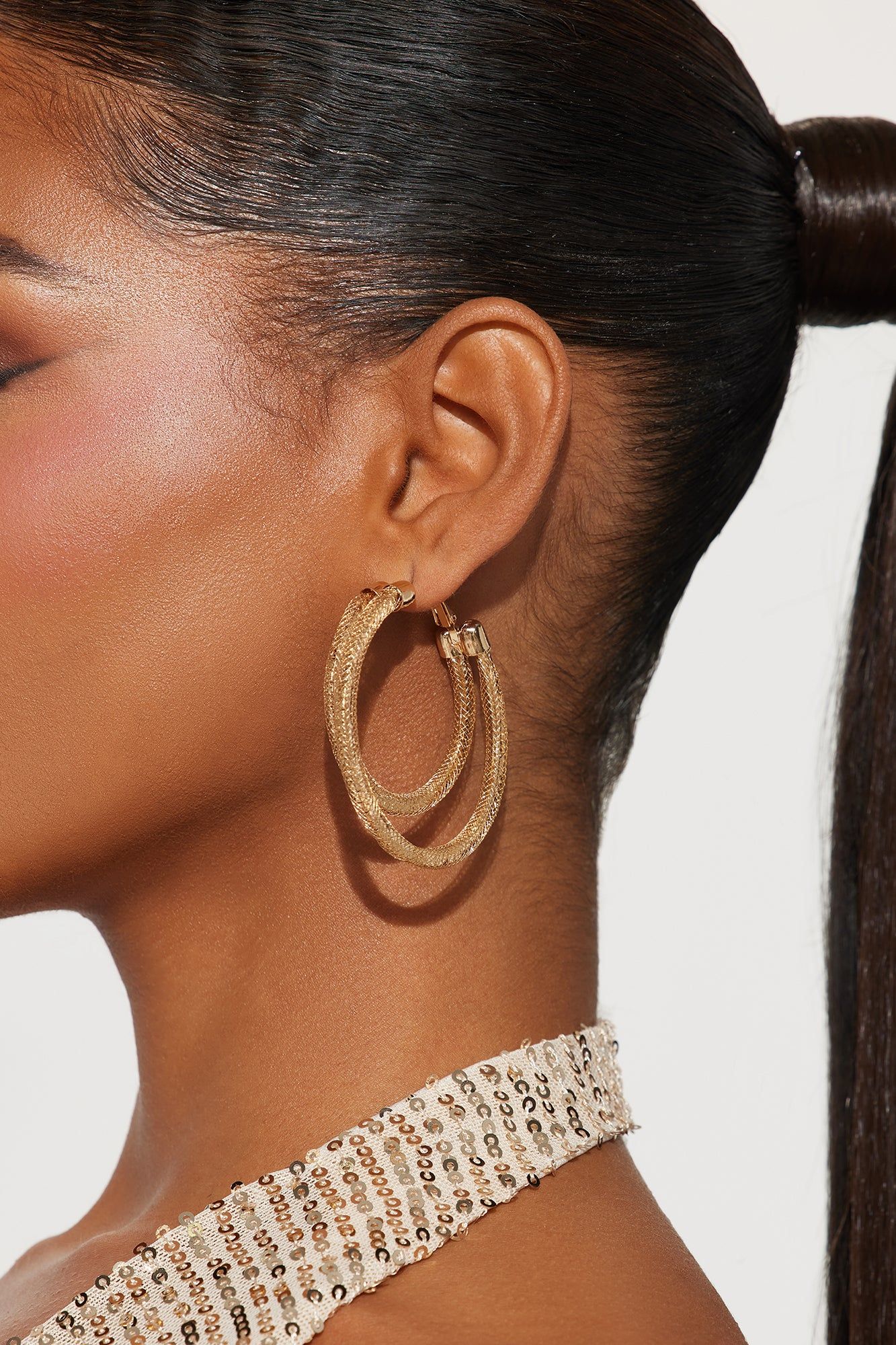 Malibu Loving Hoop Earrings - Gold sold by Fashion Nova