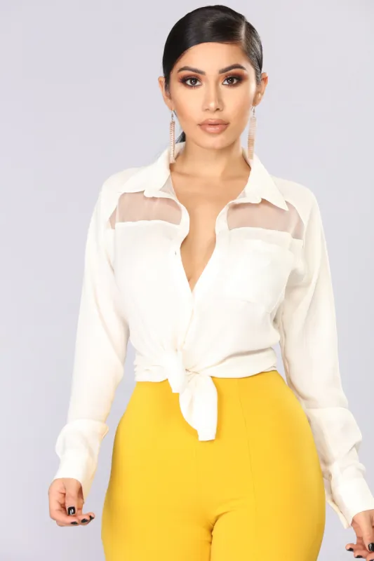 Doves In The Wind Long Sleeve Top - Cream sold by Fashion Nova