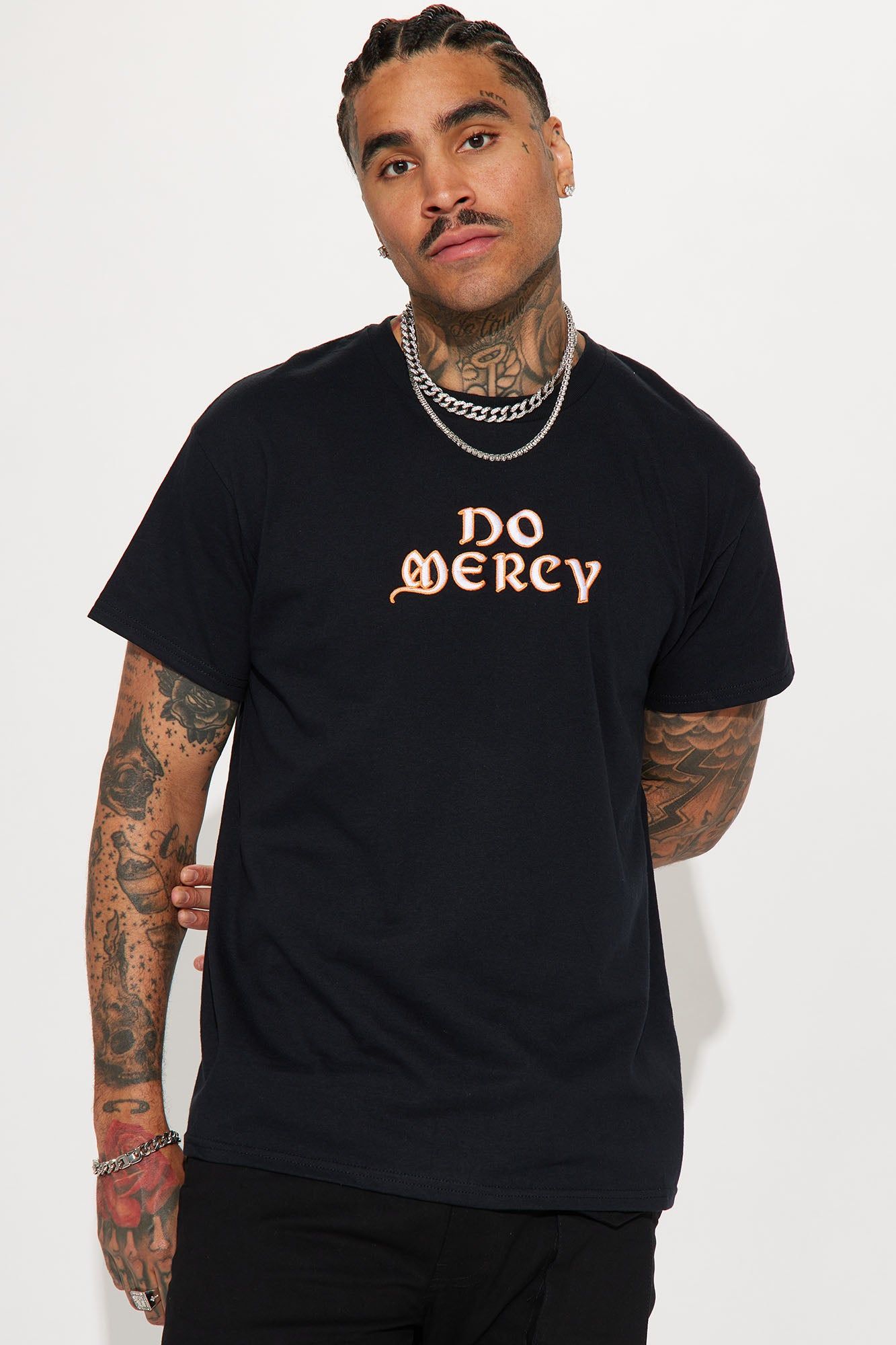 No Mercy Ever Short Sleeve Tee - Black sold by Fashion Nova