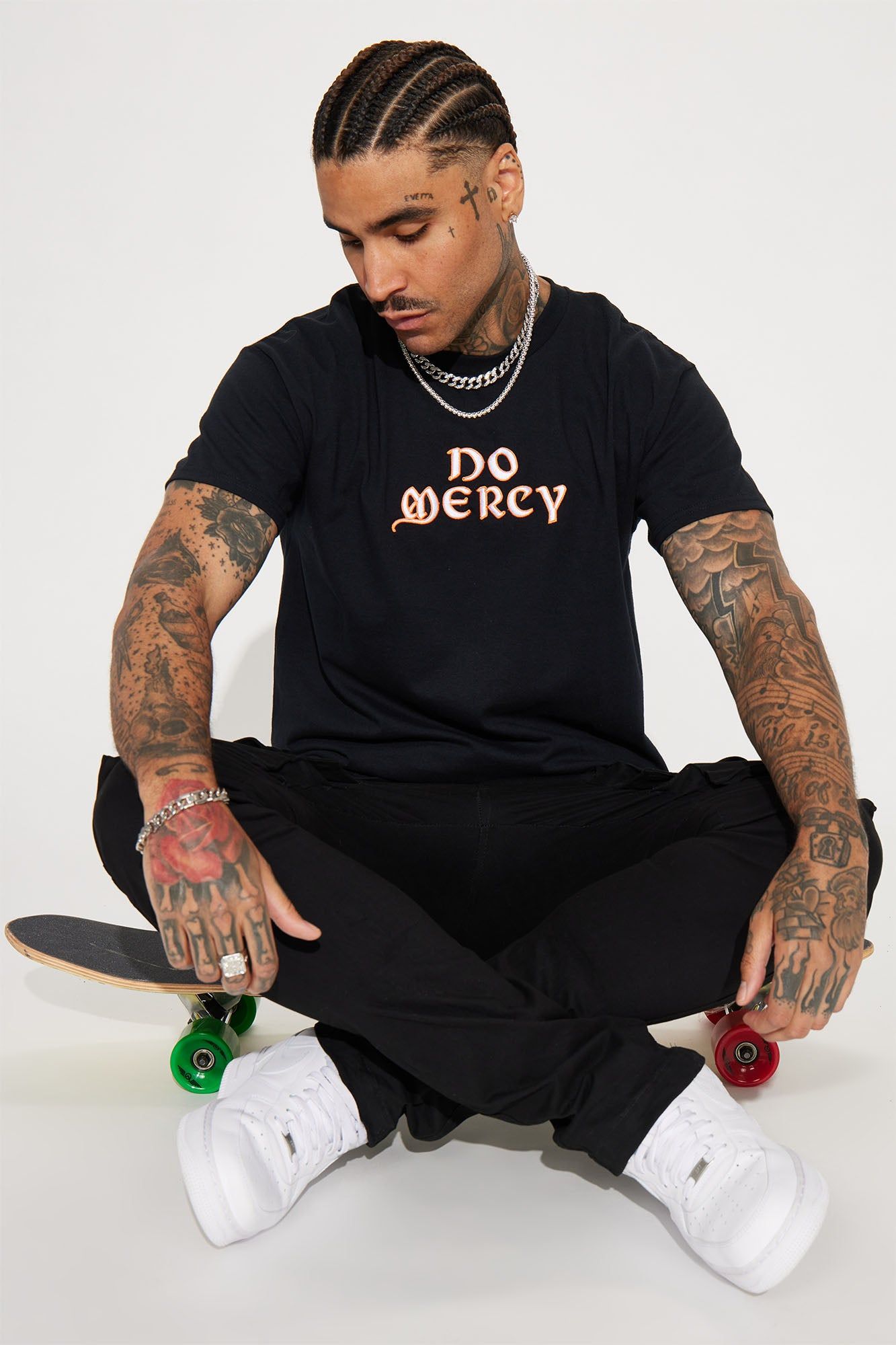 No Mercy Ever Short Sleeve Tee - Black sold by Fashion Nova product image thumbnail 3