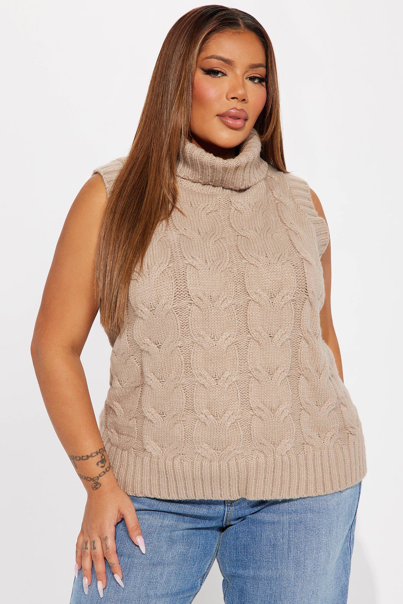 Rowan Sweater Vest - Oatmeal sold by Fashion Nova product image thumbnail 4