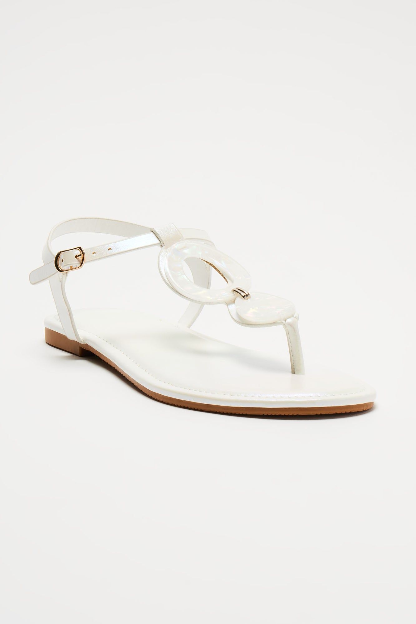 Warmer Days Sandals - White sold by Fashion Nova product image thumbnail 2