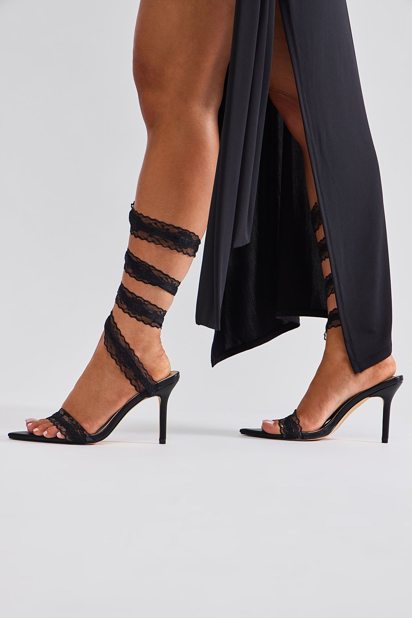 Secret Romance Wrap Up Heels - Black sold by Fashion Nova product image thumbnail 2